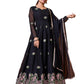 KEDARFAB Women's Georgette Embroidered Anarkali Kurta & Dupatta Set