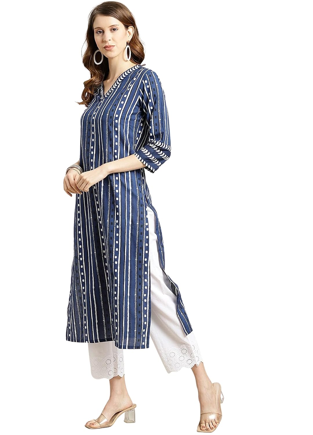 rytras Womens Cotton Straight Fit Printed Kurta