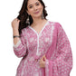 Amayra Women's Pure Cotton Printed Straight Kurta Set with Palazzo Pants & Dupatta- Ethnic Wear