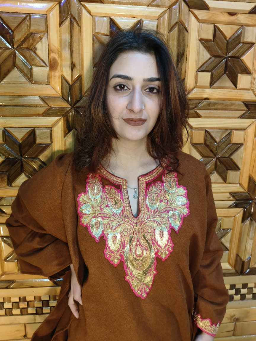 3 Piece Tweed Embroidery Pheren Set